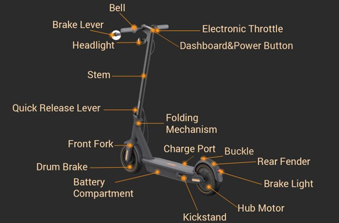 Diagram Of Segway Electric Scooters