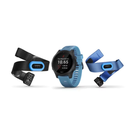 Garmin Forerunner 945 Music GPS Running/Triathlon Smartwatch Bundle (Blue)