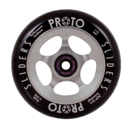 PROTO - Classic "RAW" Slider 110mm Wheels - Black on Raw