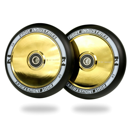 Root Industries - 110mm AIR Wheels - Black / Gold Rush