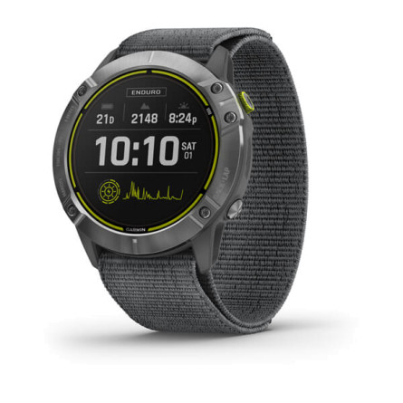 Garmin Enduro™ Steel with Gray UltraFit Nylon Strap