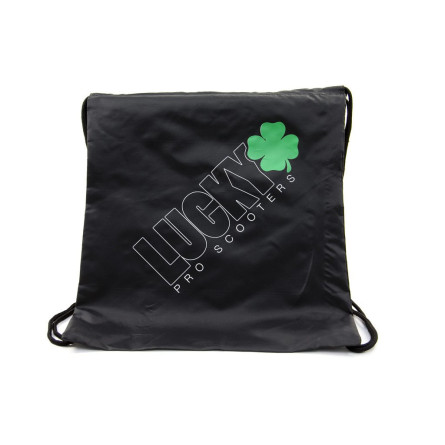 Lucky Outline Logo Cinch Park Sack - Black