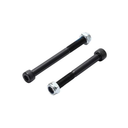 RED STUNT SCOOTER PEGS WITH HARDENED STEEL AXLE BOLTS 12.9 PAIR 