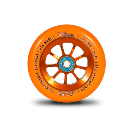 River Wheel Co - "Sunset" Rapids 110mm Wheels - Orange/Orange