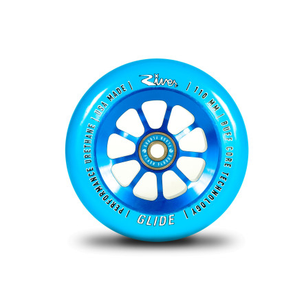 River Wheel Co - "Sapphire" Glides 110mm Wheels - Blue/Blue