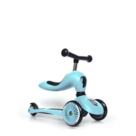 Scoot & Ride - Highwaykick 1 Children Adjustable Seated or Standing 2-in-1 Scooter Including Safety Pads