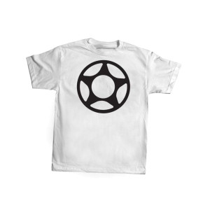 Proto Big Star Tee-Black on White