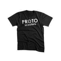 PROTO - Classic Logo Tee-White on Black