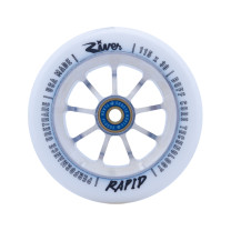 River Wheel Co - "Blizzard" Rapid 115 x 30mm Wheels (White on Raw)